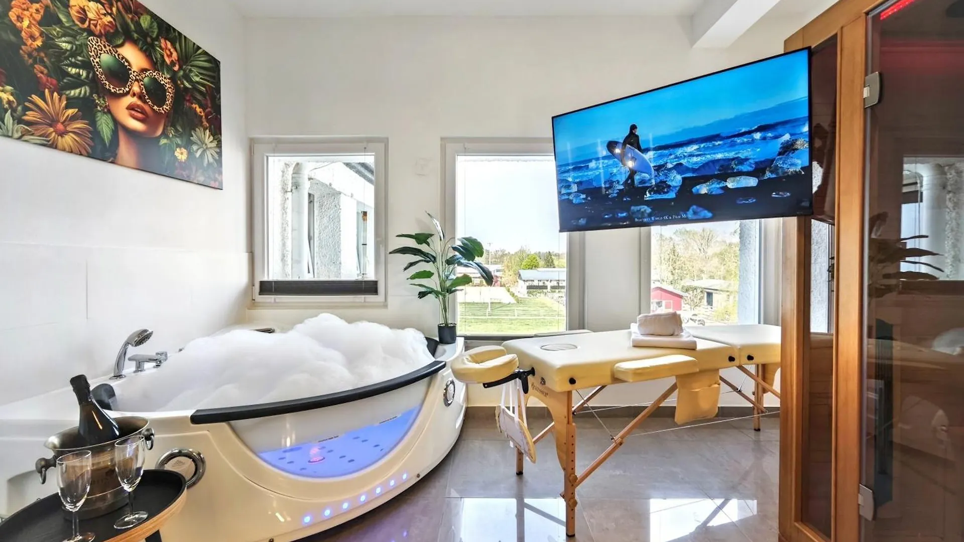 Apartment Loft Fuer Bis Zu 12, Whirlpool, Infrarotsauna, Arcade-Spiele, Tischfussball, Wii Nuremberg