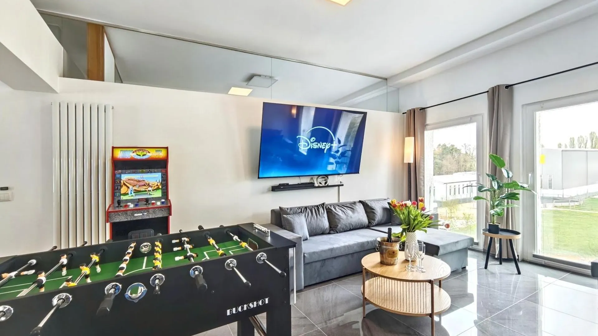 Loft Fuer Bis Zu 12, Whirlpool, Infrarotsauna, Arcade-Spiele, Tischfussball, Wii Nuremberg